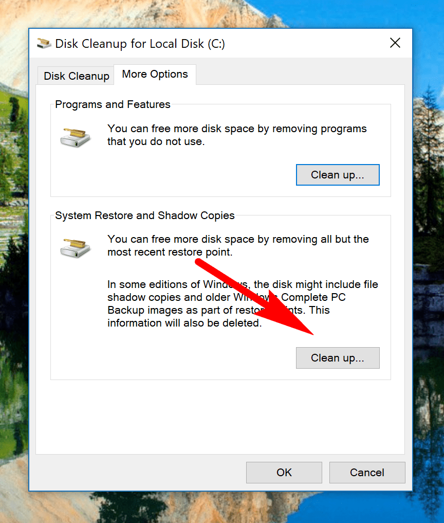 Delete System Restore Points in Windows 10