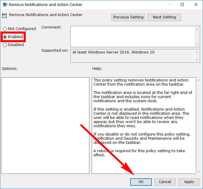 Enable/Disable Action Center in Windows 10 Consuming Tech