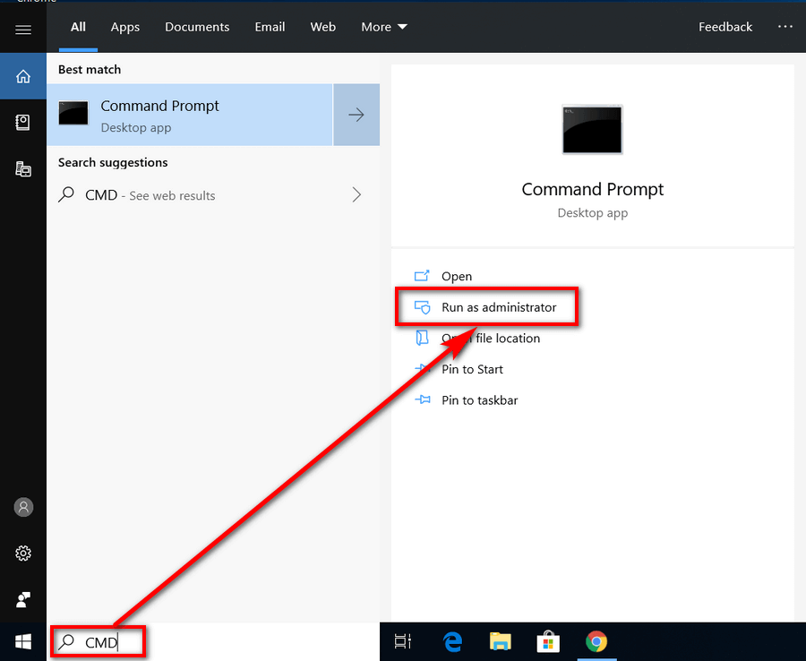 Open Elevated Command Prompt in Windows 10