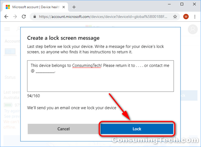 How to Remotely Lock Windows 10 Device with Find My Device ConsumingTech