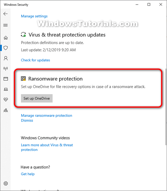 win10ransomwareprotection ConsumingTech