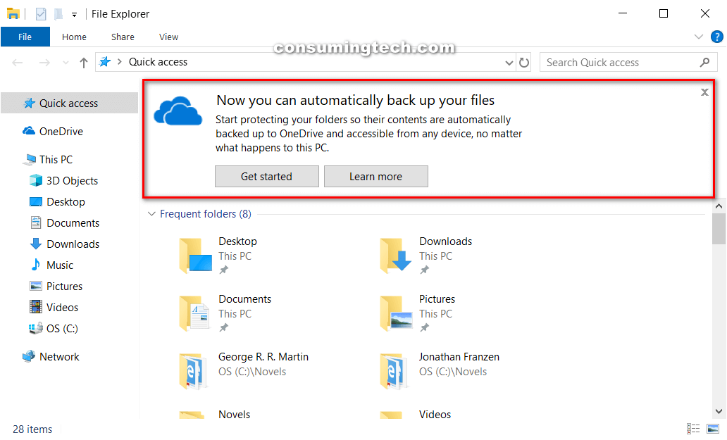 How do i turn off microsoft onedrive backup indianamas