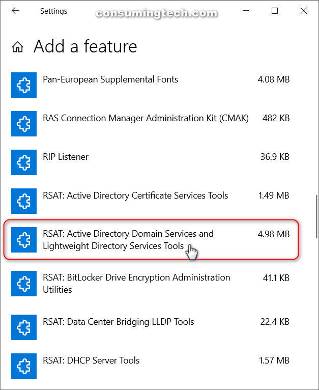 How to Install Active Directory Users and Computers in Windows 10