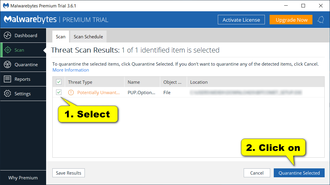 Threat win32 malware gen avast mipilot