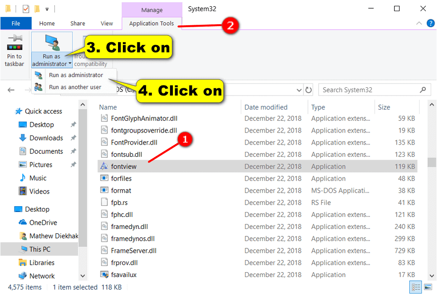 Run as Administrator in Windows 10