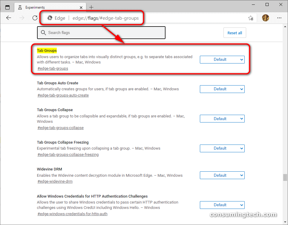 How to Enable/Disable Tab Groups in Microsoft Edge