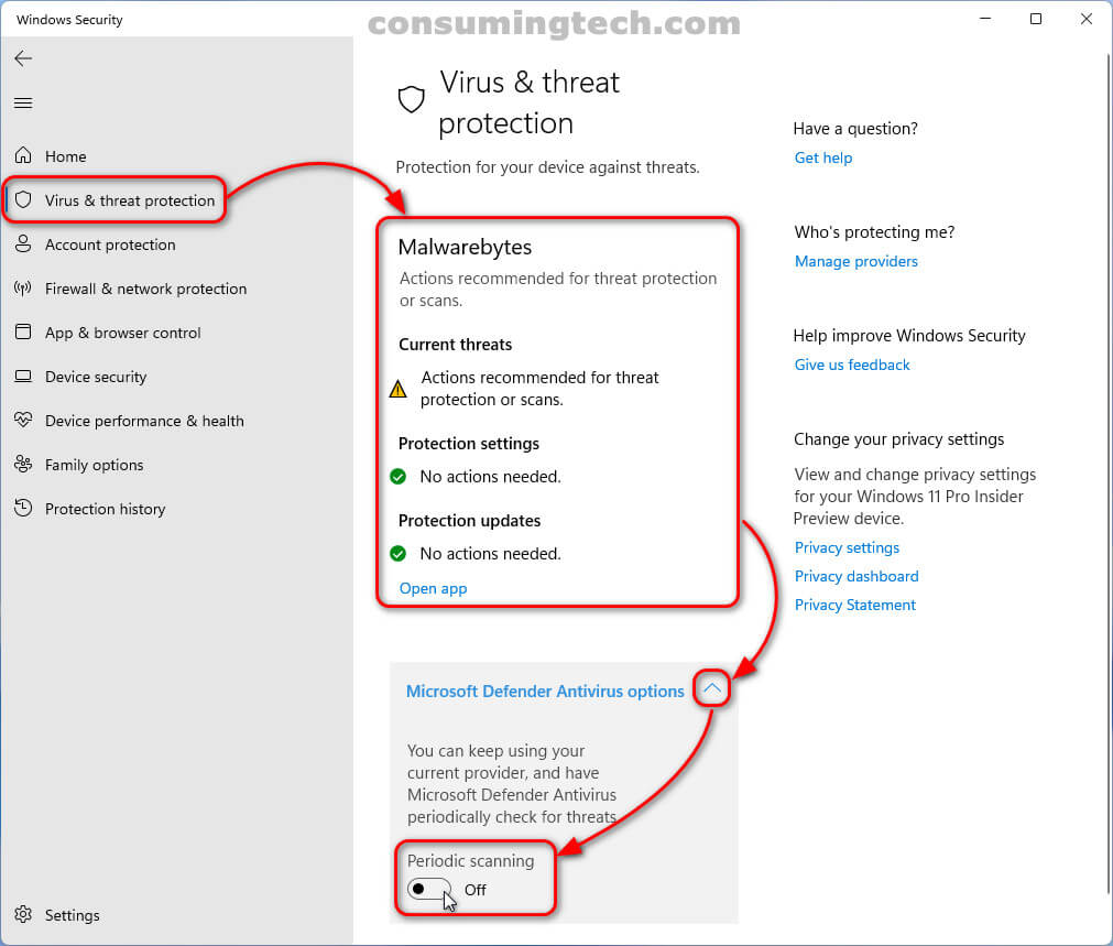 Enable/Disable Periodic Scanning in Microsoft Defender Antivirus in