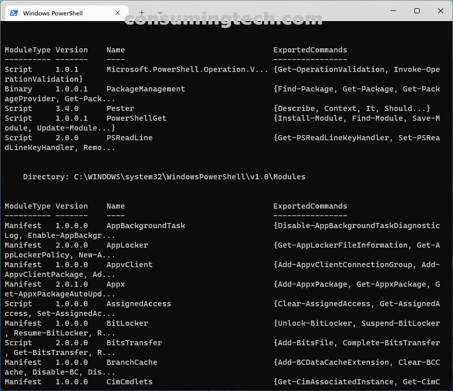 Get Powershell Module Version