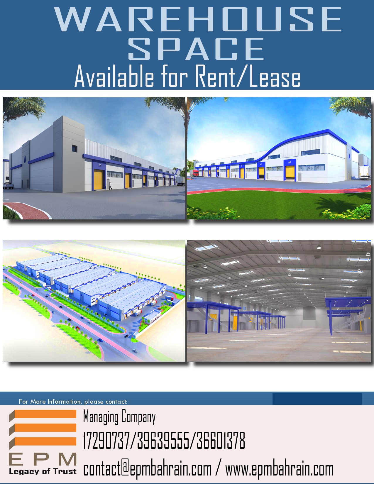 Warehouse Space for Rent! epm bahrain