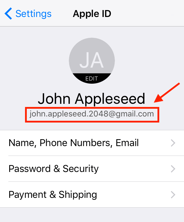 How do I find the iCloud email address? Contacts Journal CRM