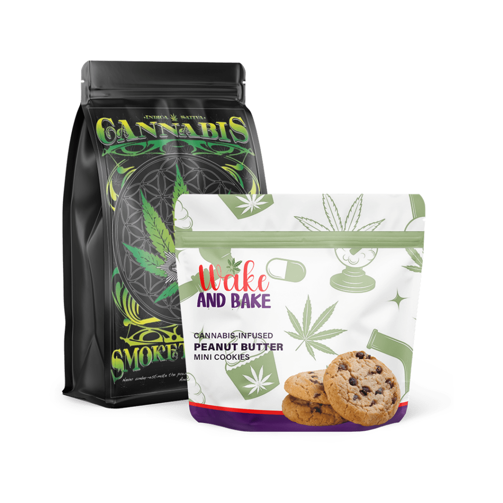 Matte Weed Baggies Custom Weed Bags Cannabis Bags with a Matte