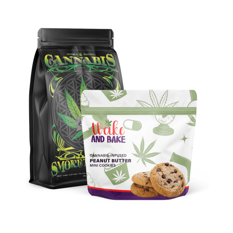 Matte Weed Baggies Custom Weed Bags Cannabis Bags with a Matte
