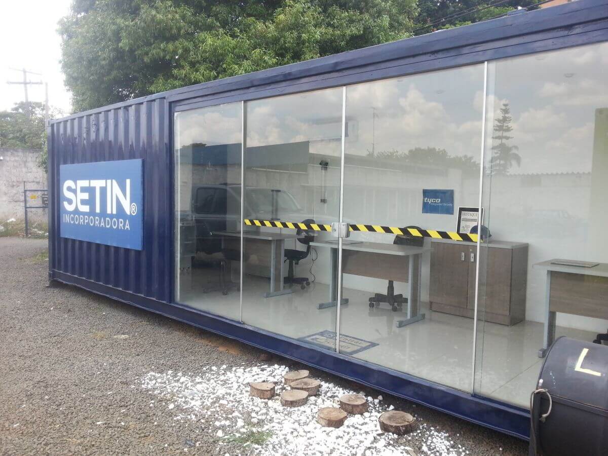 Container Stand de vendas e Escritório Container Store do Brasil