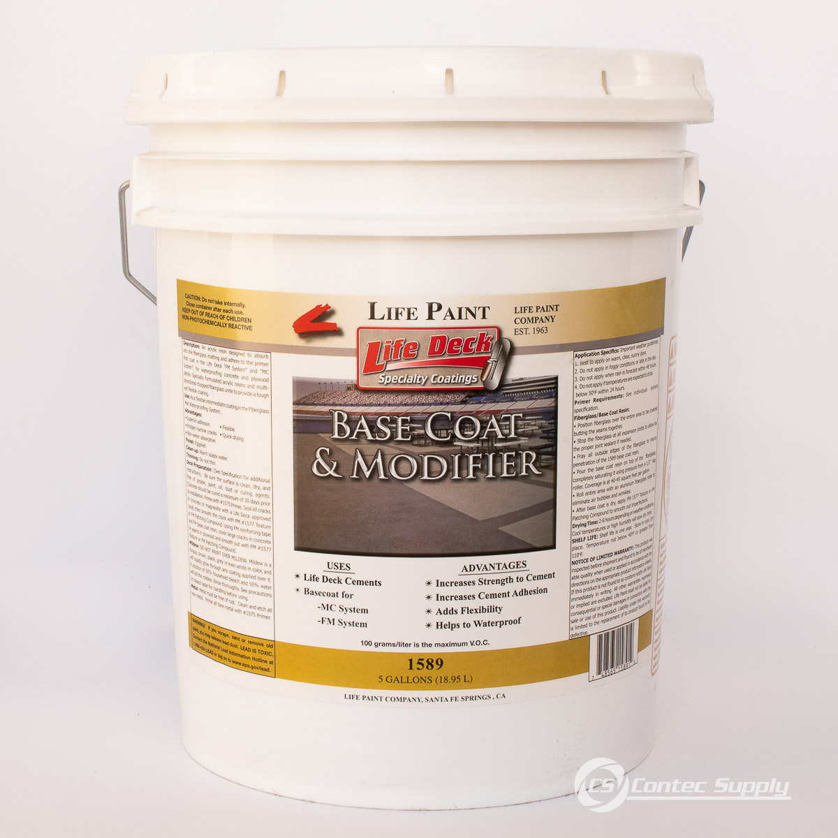 Life Deck1589 Base Coat & Modifier Contec Supply