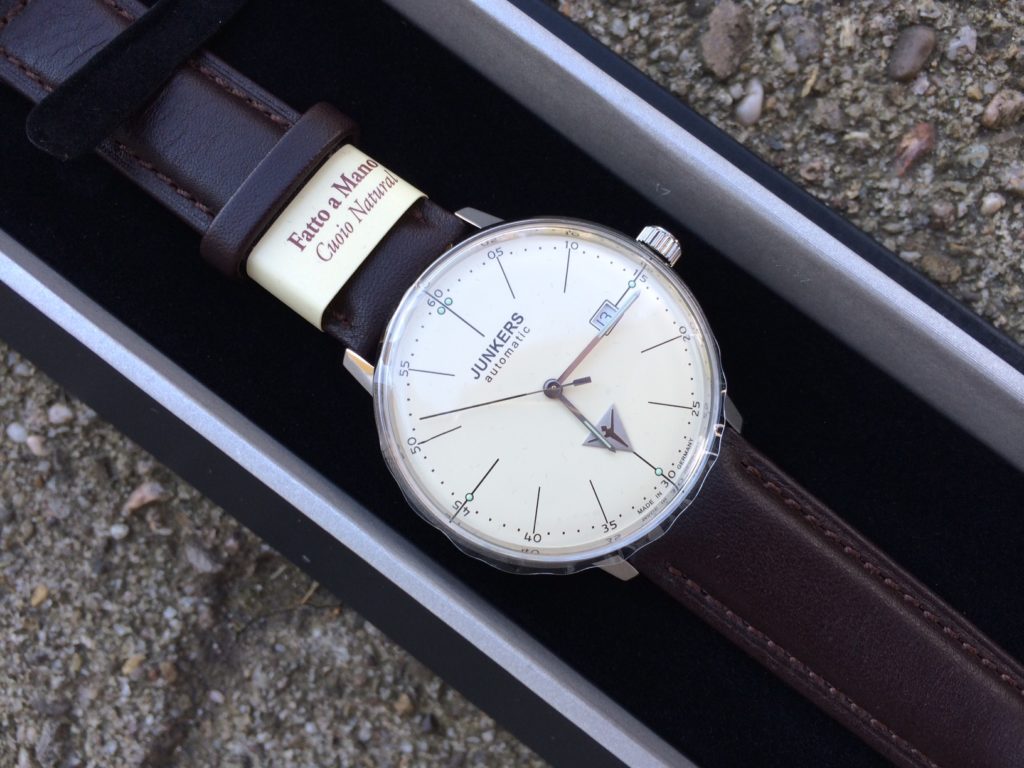 JUNKERS BROWN BAUHAUS 60505 LEATHER AUTOMATIC