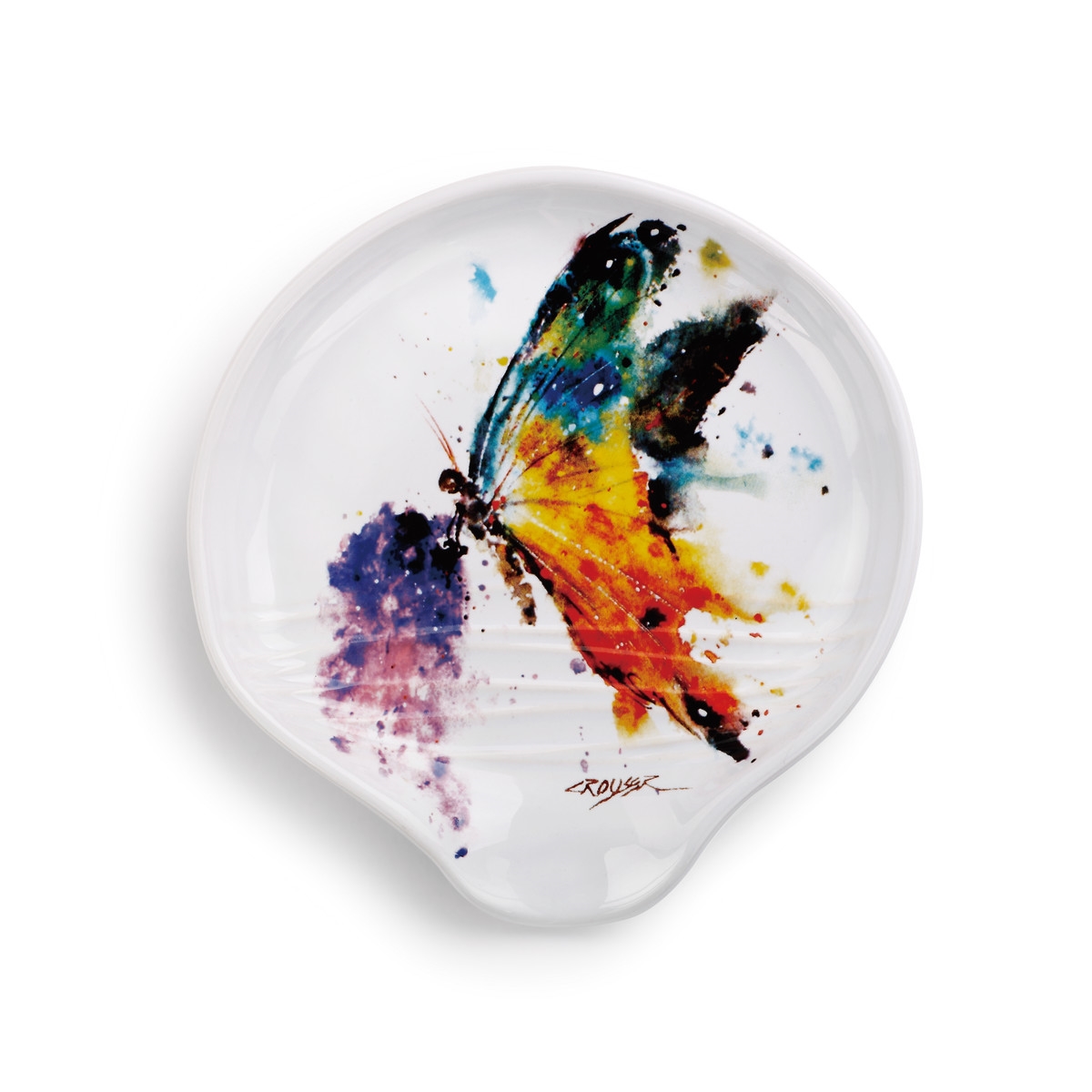 KALEIDOSCOPE BUTTERFLY SPOON REST Contemporary Galleries