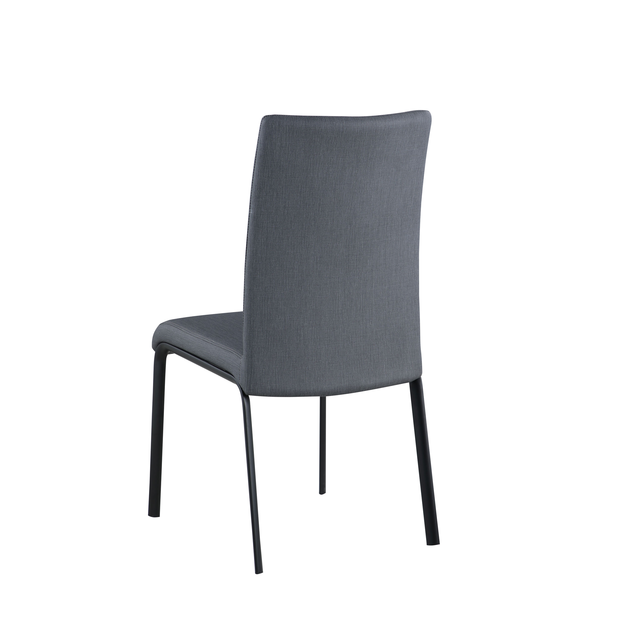 HIGH BACK SIDE CHAIR WITH BLACK LEGS ASH Contemporary Galleries