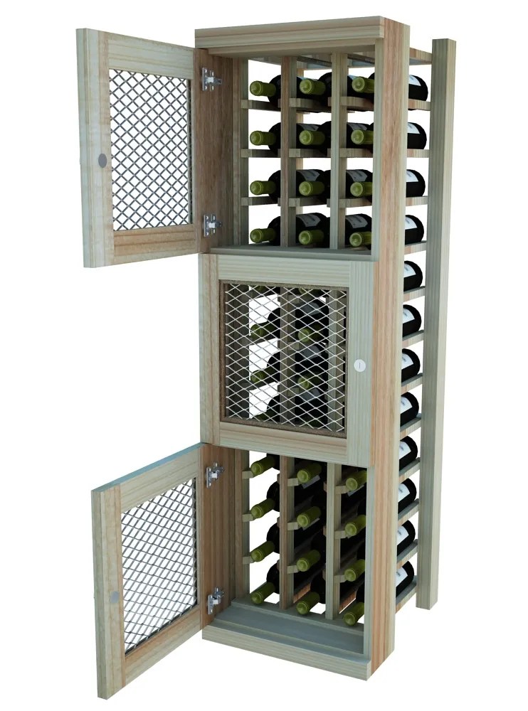 Three Level Standard Wine Storage Lockers