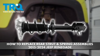 How to Replace Rear Strut Spring Assemblies 2015-2024 Jeep Renegade