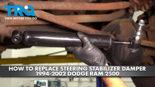 How to Replace Steering Stabilizer Damper 1994-2002 Dodge Ram 2500 | 1A