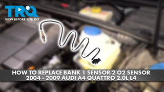 How to Replace Bank 1 Sensor 2 O2 Oxygen Sensor 2004-2009 Audi A4