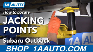 How to Locate Safe Jacking Points 2015-19 Subaru Outback | 1A Auto
