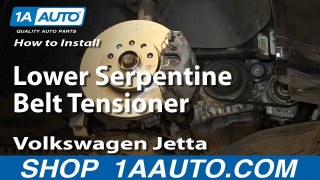 How to Replace Serpentine Belt Tensioner 2005-14 Volkswagen Jetta | 1A Auto