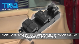 How to Replace Drivers Side Master Window Switch 2004-2015 Nissan Titan