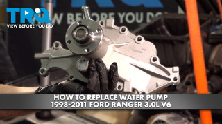 How to Replace Engine Water Pump 1998-2011 Ford Ranger 30L V6 | 1A Auto