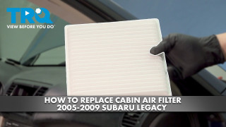 How to Replace Cabin Air Filter 2005-2009 Subaru Legacy | 1A Auto