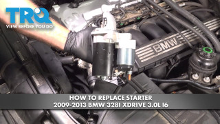 How to Replace Starter 2009-2013 BMW 328i xDrive 30L I6 | 1A Auto