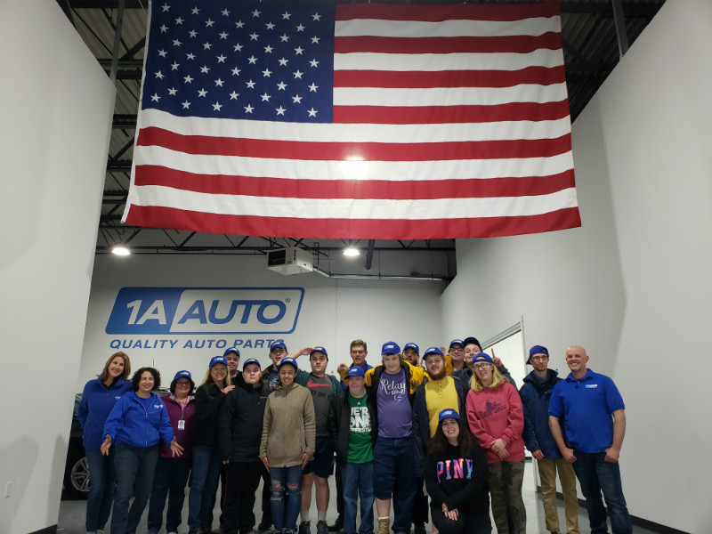 1A Auto hosts Gateway Students for tire changes and smiles 3/22/19