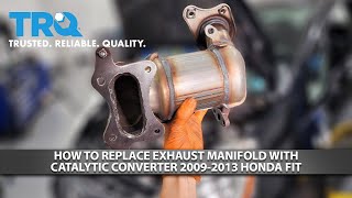 How to Replace Exhaust Manifold 2009-2013 Honda Fit | 1A Auto