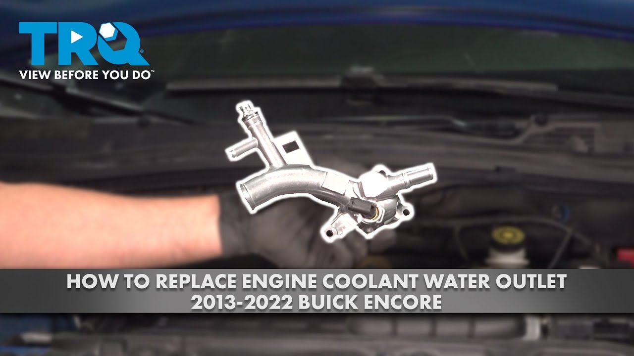 How to Replace Engine Coolant Water Outlet 2013-2022 Buick Encore | 1A Auto