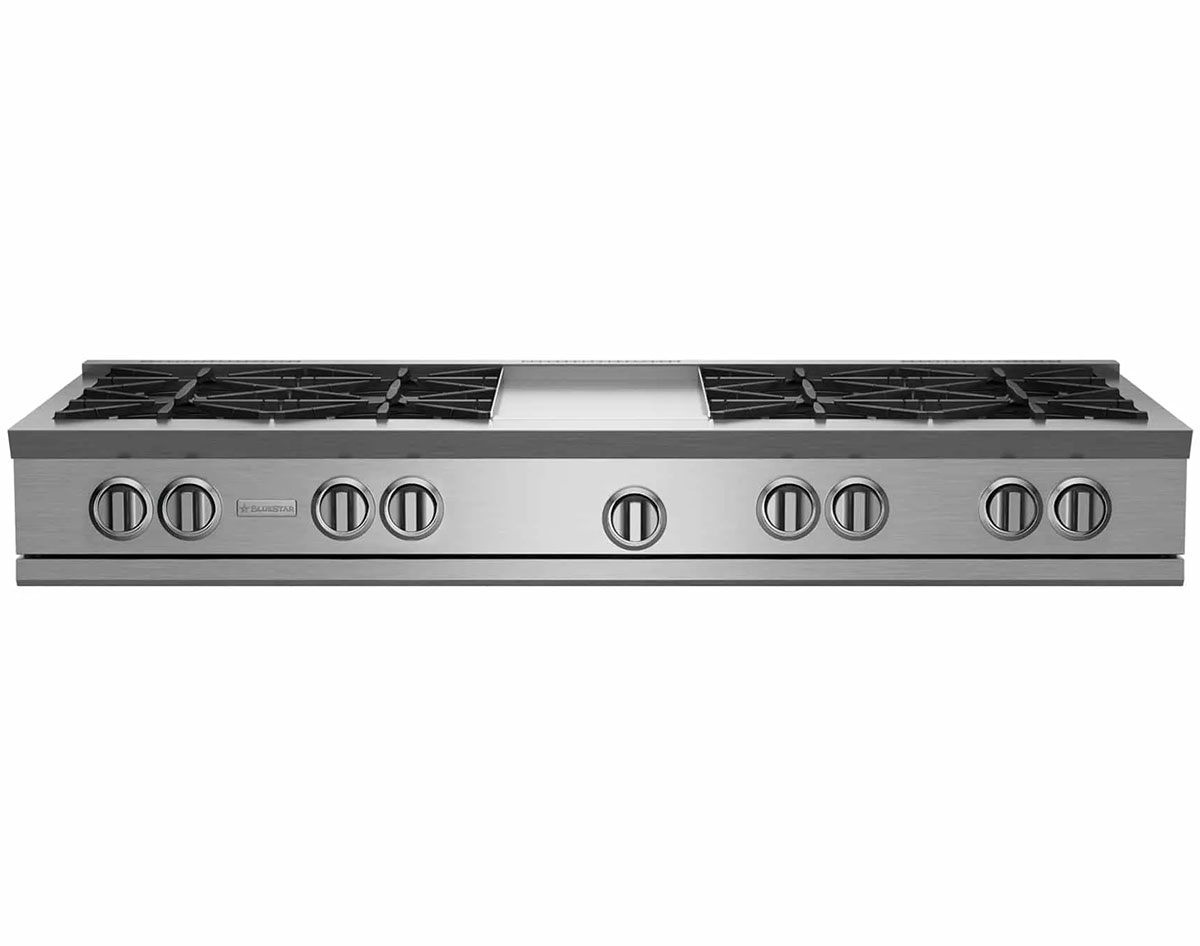 BlueStar 60" Stainless Steel Rangetop With 12" Griddle Abt