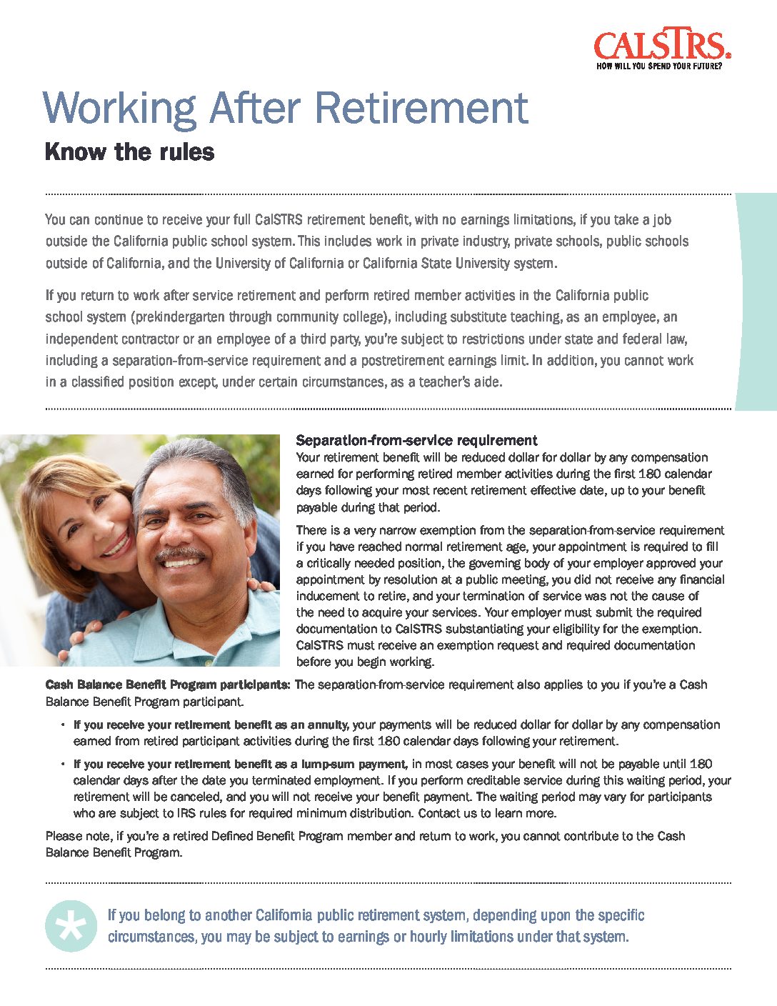 Working After Retirement ACSA Resource Hub