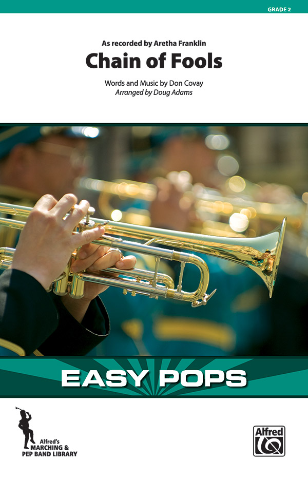 Chain of Fools Marching Band Conductor Score & Parts Don Covay