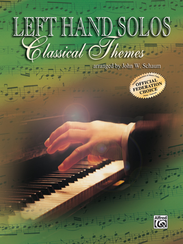 LeftHand Solos, Book 1 (for left hand alone) Classical Themes Piano Book