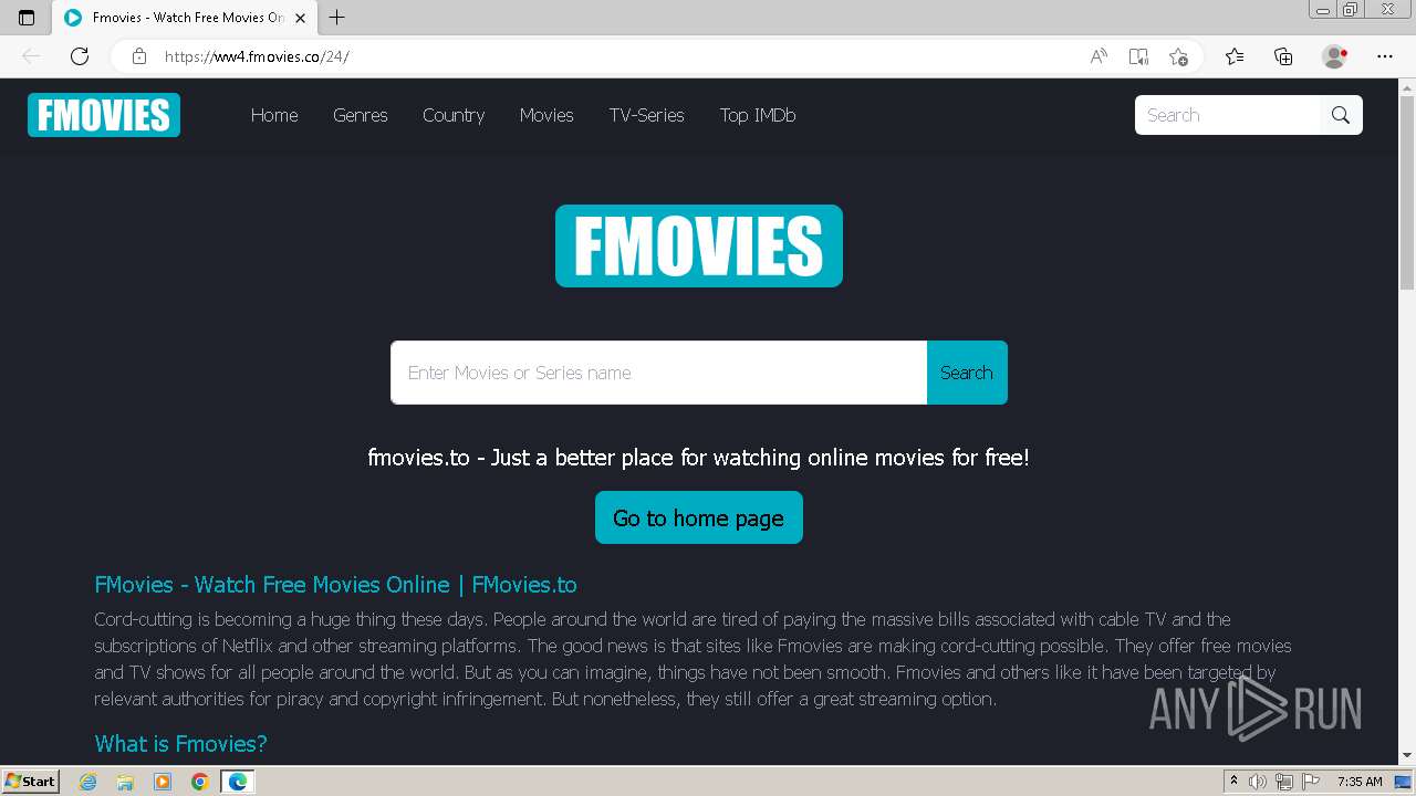 Malware analysis https//ww4.fmovies.co/ Malicious activity ANY.RUN