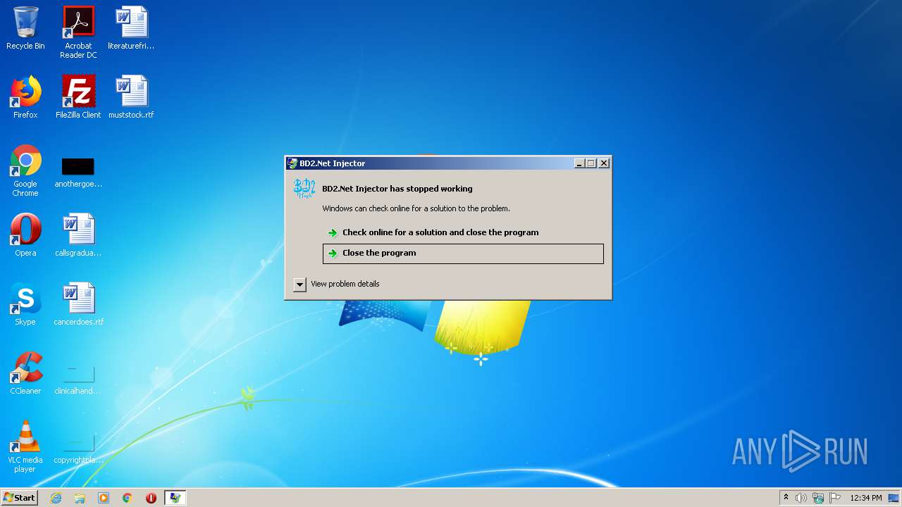 Injector.exe (MD5 F896FD2230EC80959E01C4D3EDE8CD70