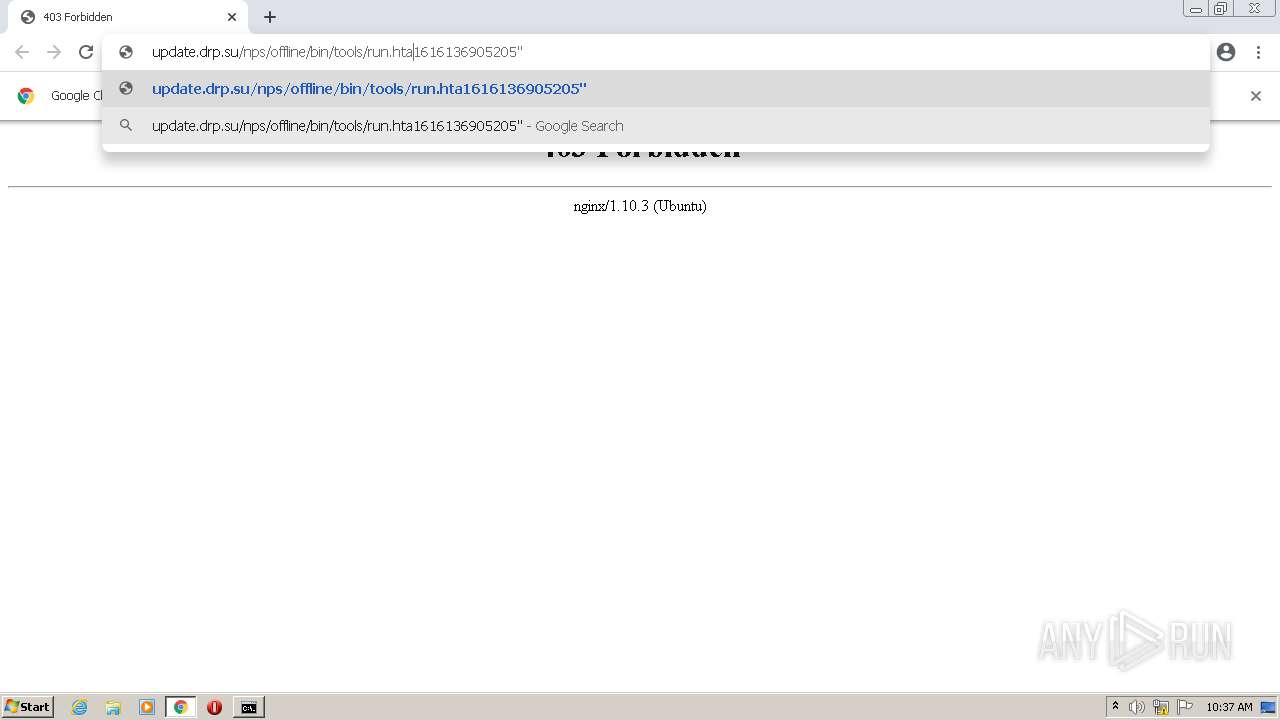 Malware analysis http//update.drp.su/nps/offline/bin/tools/run.hta"20"17.7.24"20
