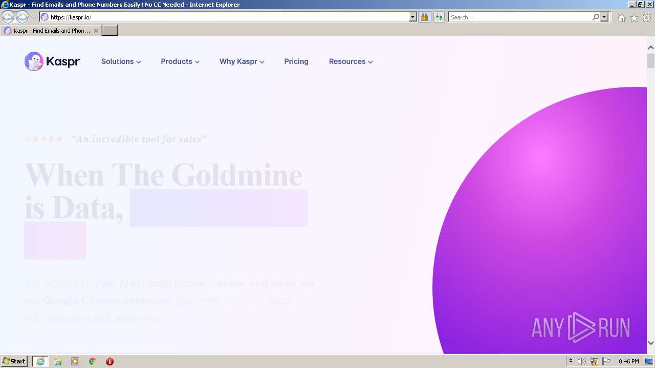 https//kasprprivacy.io ANY.RUN Free Malware Sandbox Online