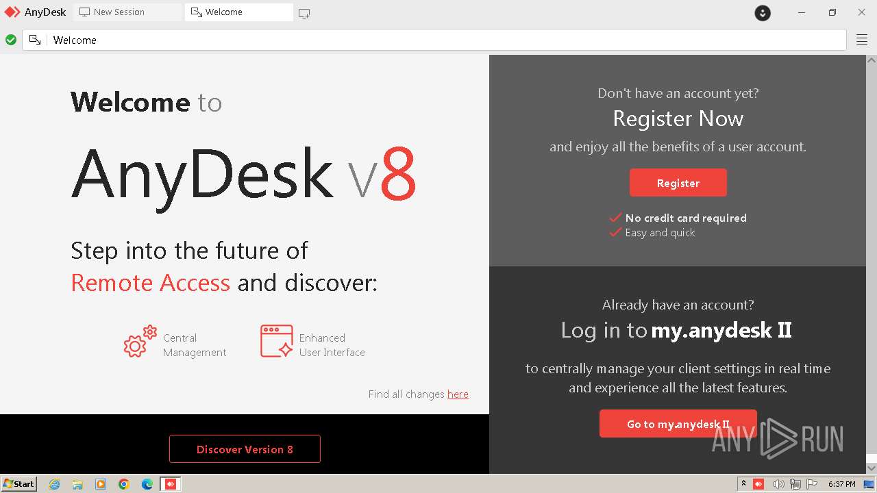 Malware analysis AnyDesk.exe Malicious activity ANY.RUN Malware