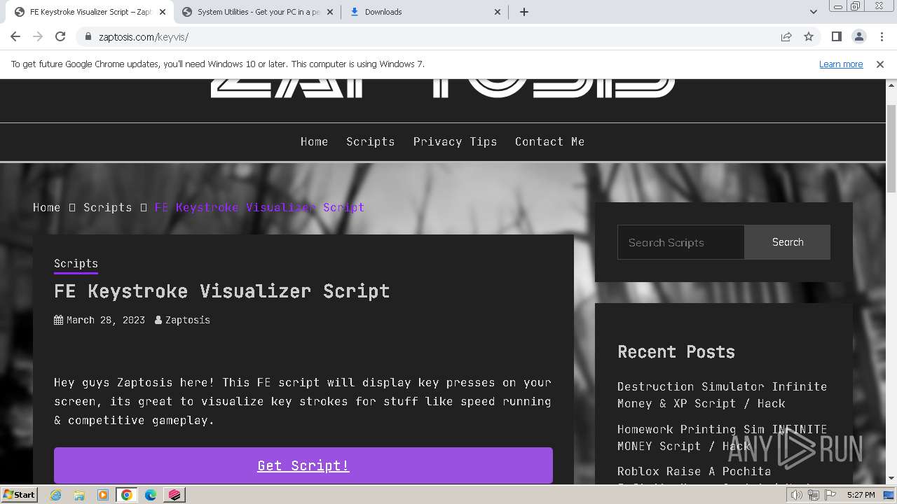 Malware analysis http://zaptosis.com/ Malicious activity | ANY.RUN