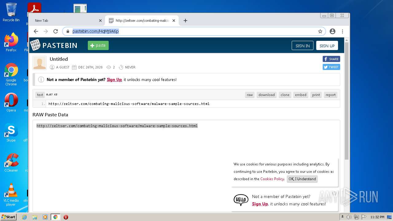 Malware analysis Malicious activity ANY.RUN Malware Sandbox Online
