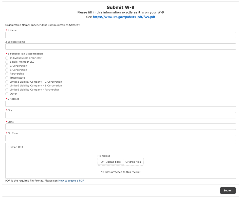 Setting up your W9 Guru