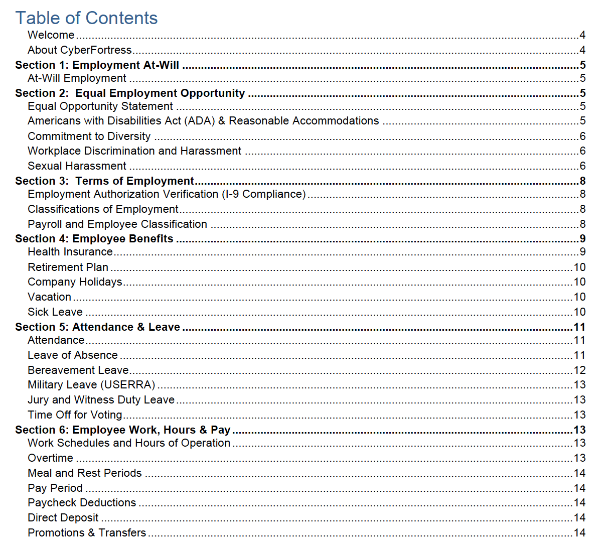 2023 US Employee Handbook Guru