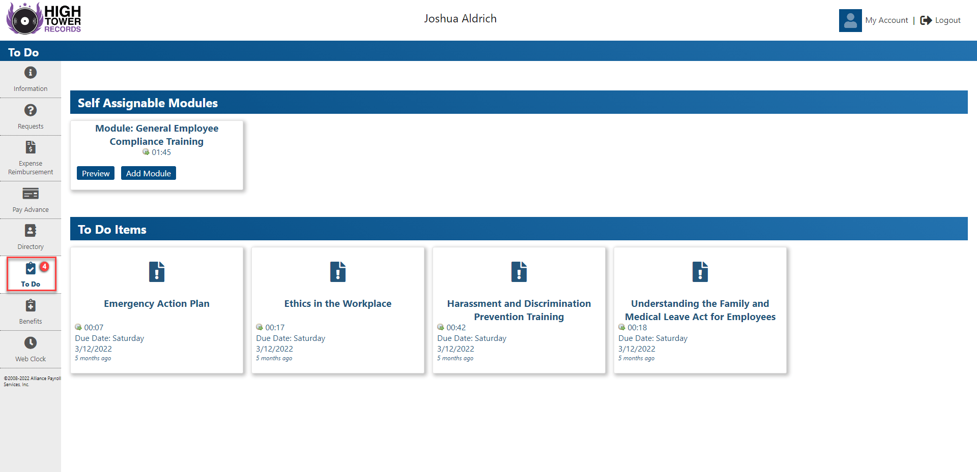 MyPay for web To Do Guru