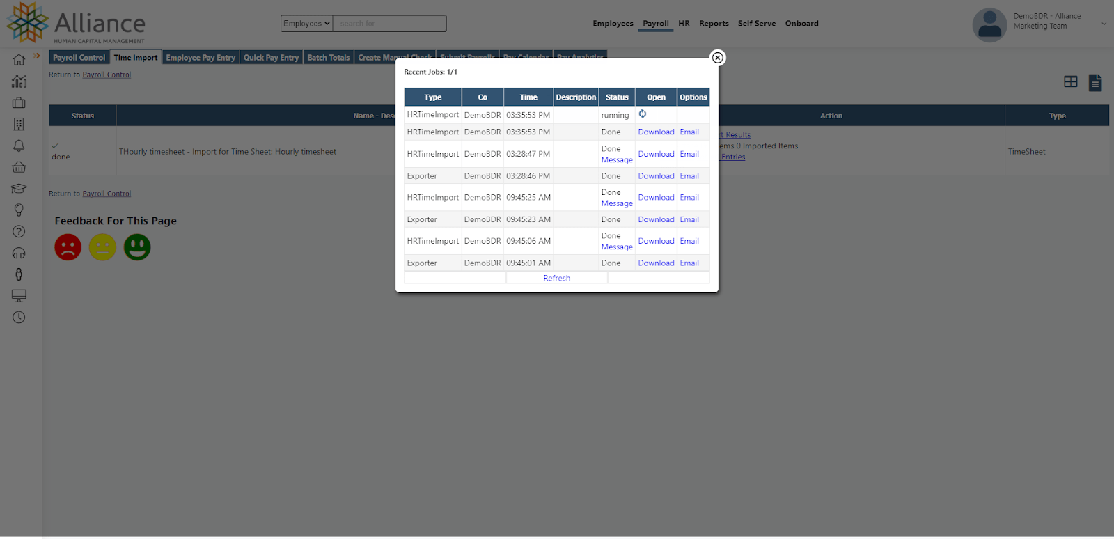 Payroll Processing Importing from a spreadsheet Guru
