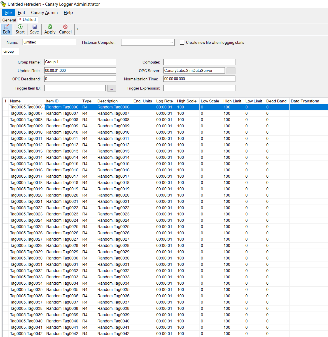 Exporting and Importing OPC DA Logging Configurations as Excel